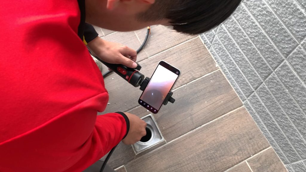 圖/亞設修繕工程-排水孔道阻塞測試